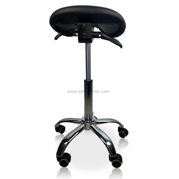 Small Ergonomic Saddle Seat Stool for Petite Women - Sit Healthier