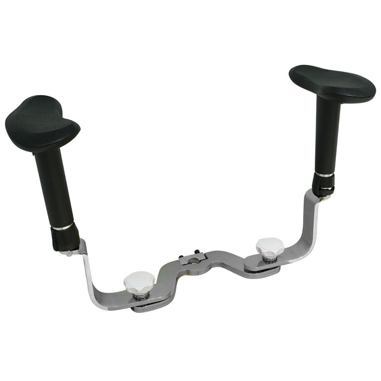 Swing-out Armrests/Elbow Supports for Both Hands (Curved) - Sit Healthier