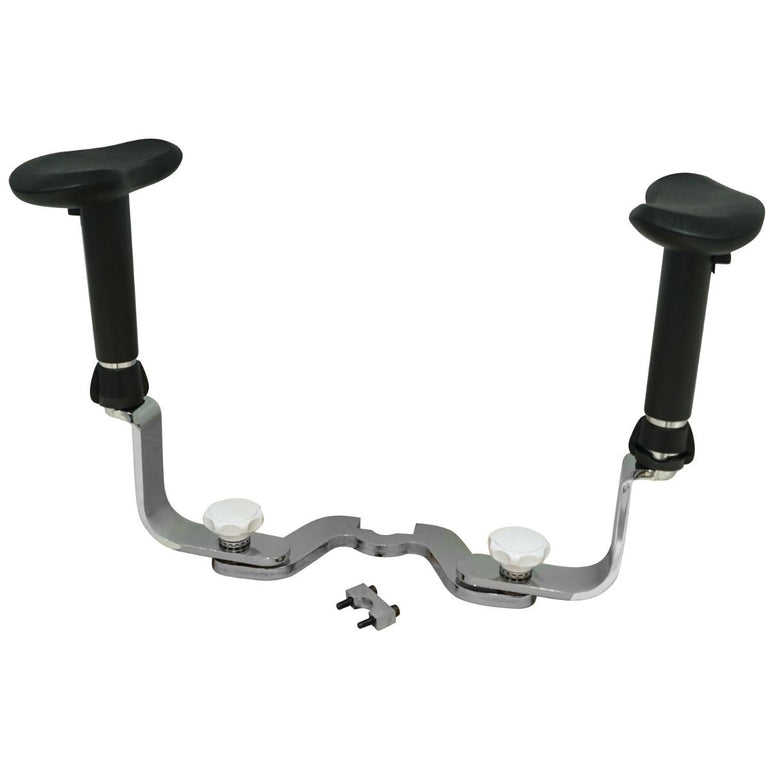 Swing-out Armrests/Elbow Supports for Both Hands (Curved) - Sit Healthier