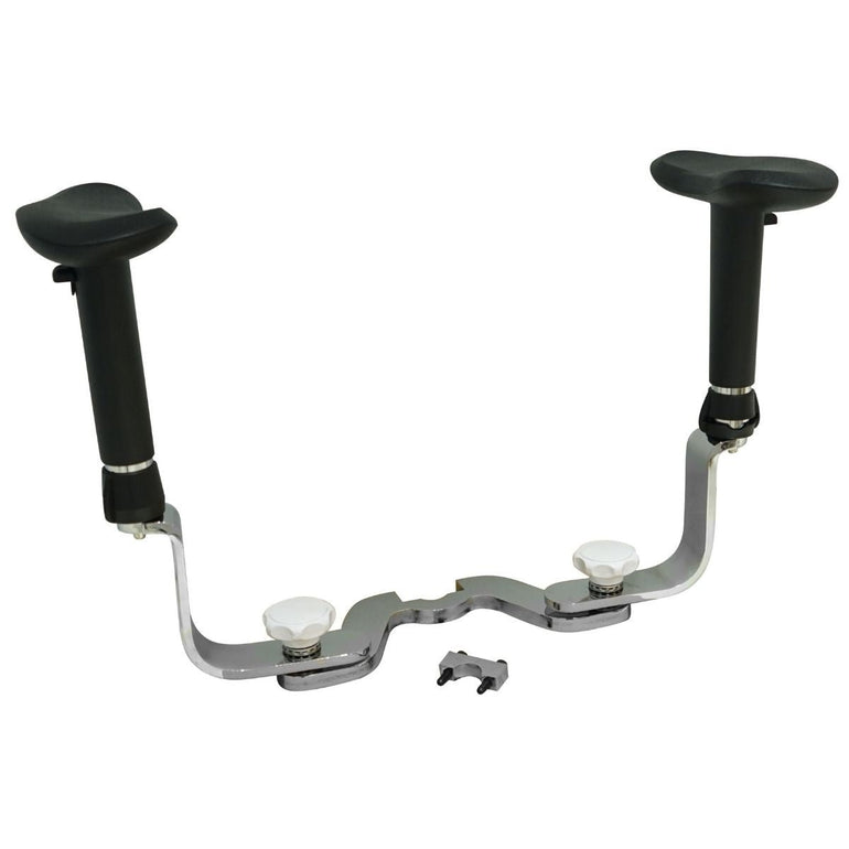 Swing-out Armrests/Elbow Supports for Both Hands (Curved) - Sit Healthier