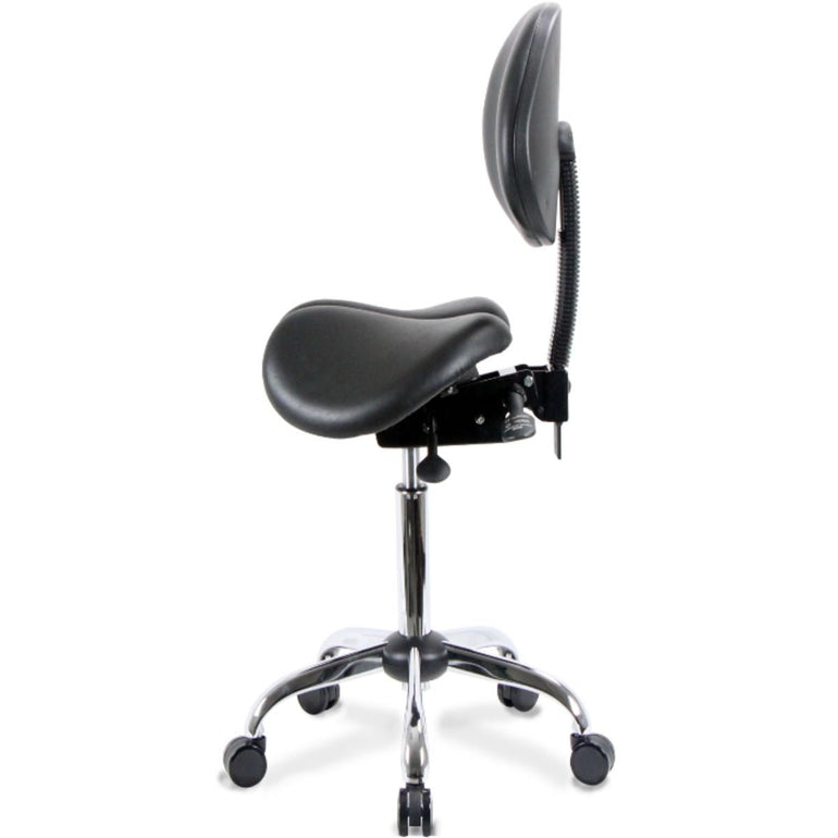 USA Patented Multi Adjustable Saddle Stool with Backrest by Kanewell - Sit Healthier