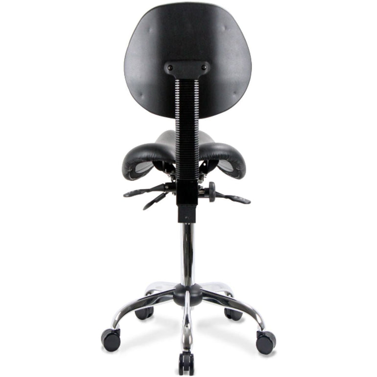 USA Patented Multi Adjustable Saddle Stool with Backrest by Kanewell - Sit Healthier