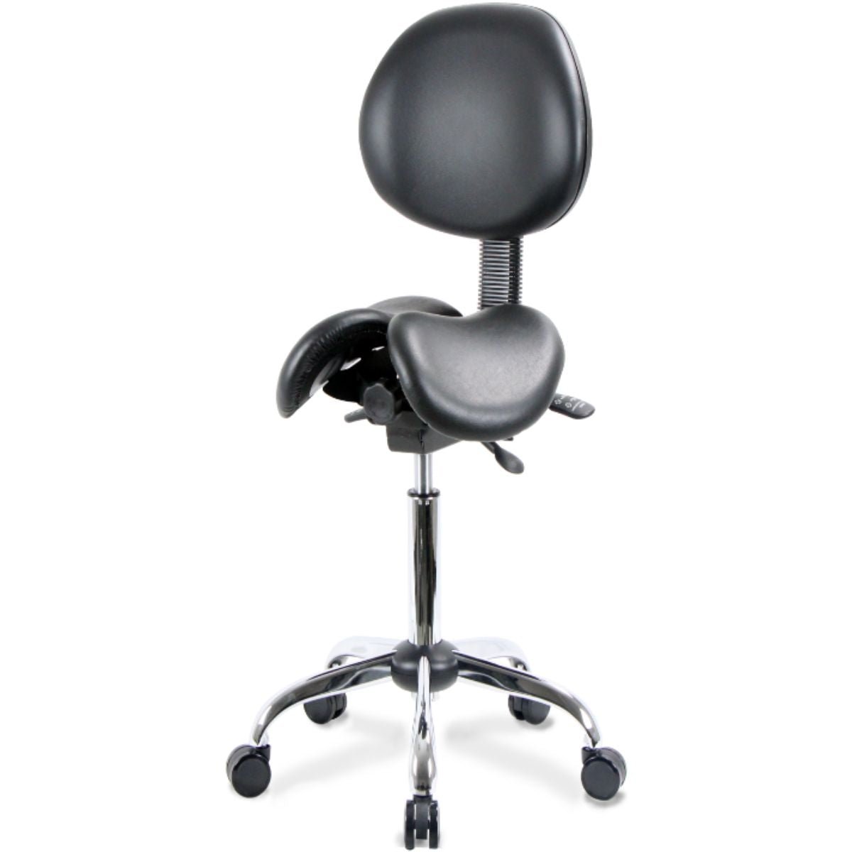USA Patented Multi Adjustable Saddle Stool with Backrest by Kanewell - Sit Healthier