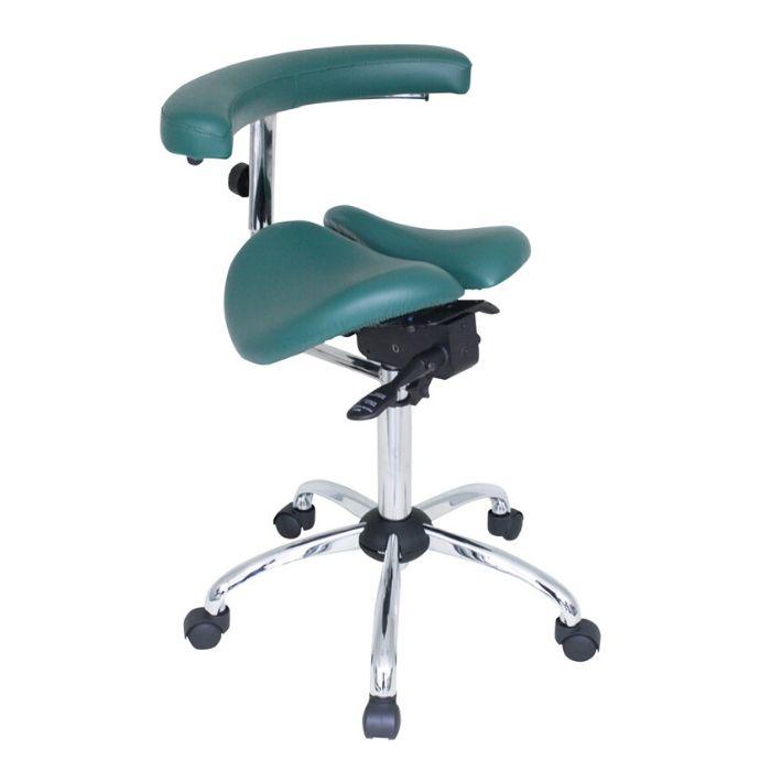 USA Patented Twin Tiltable Saddle Stool with 360 Degree Arm Support - Sit Healthier