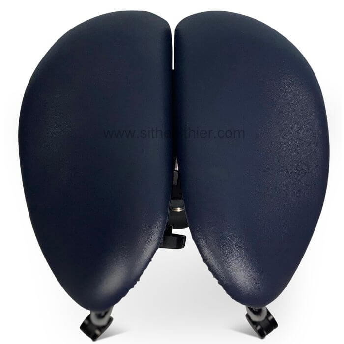 USA Patented Twin Tiltable Saddle Stool with Adjustable Seat Width and Center Gap - Sit Healthier