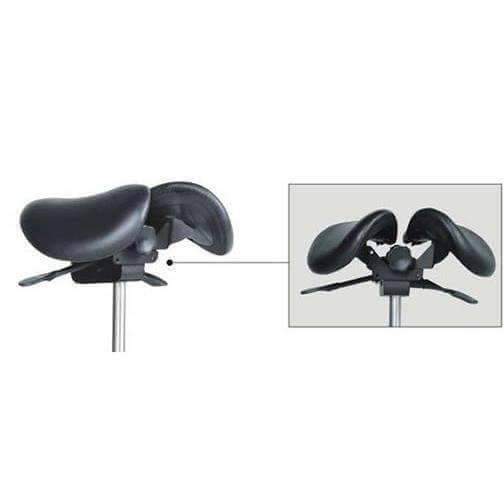 USA Patented Twin Tiltable Saddle Stool with Adjustable Seat Width and Center Gap - Sit Healthier