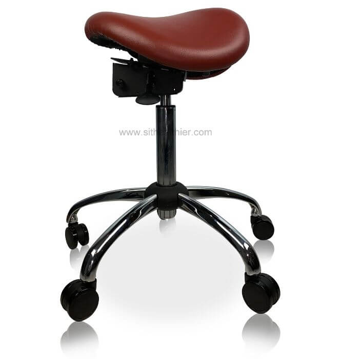 USA Patented Twin Tiltable Saddle Stool with Adjustable Seat Width and Center Gap - Sit Healthier