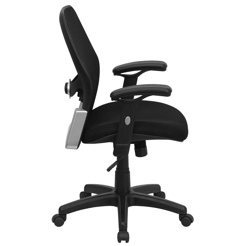 Ventilated Mesh Back Height & Tension Adjustable Lumbar Support - Sit Healthier