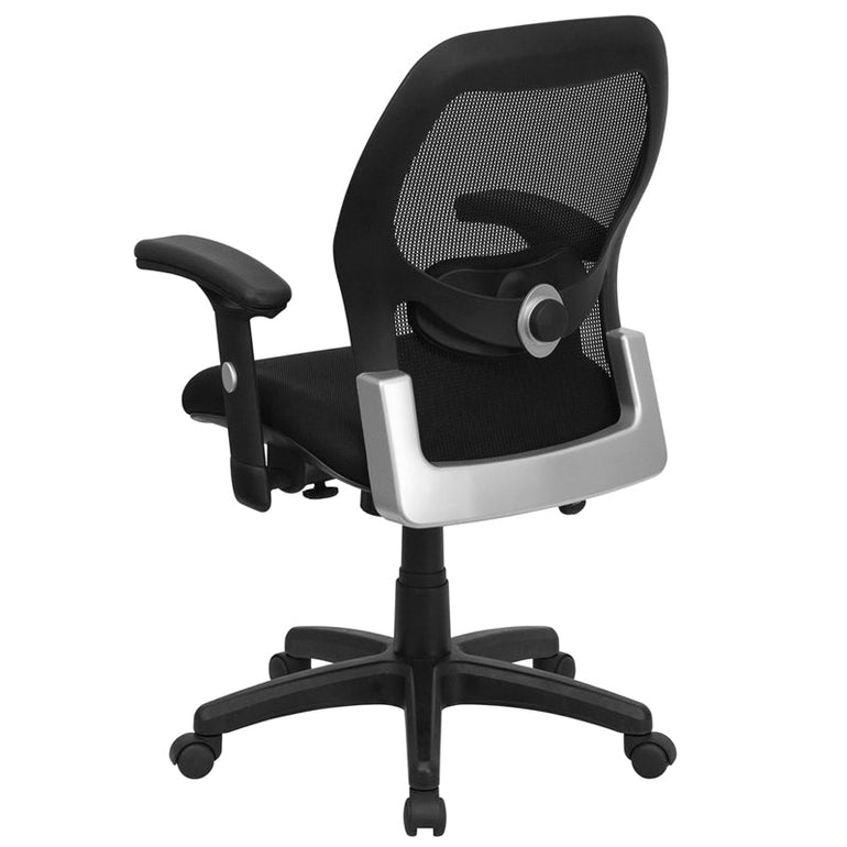 Ventilated Mesh Back Height & Tension Adjustable Lumbar Support - Sit Healthier